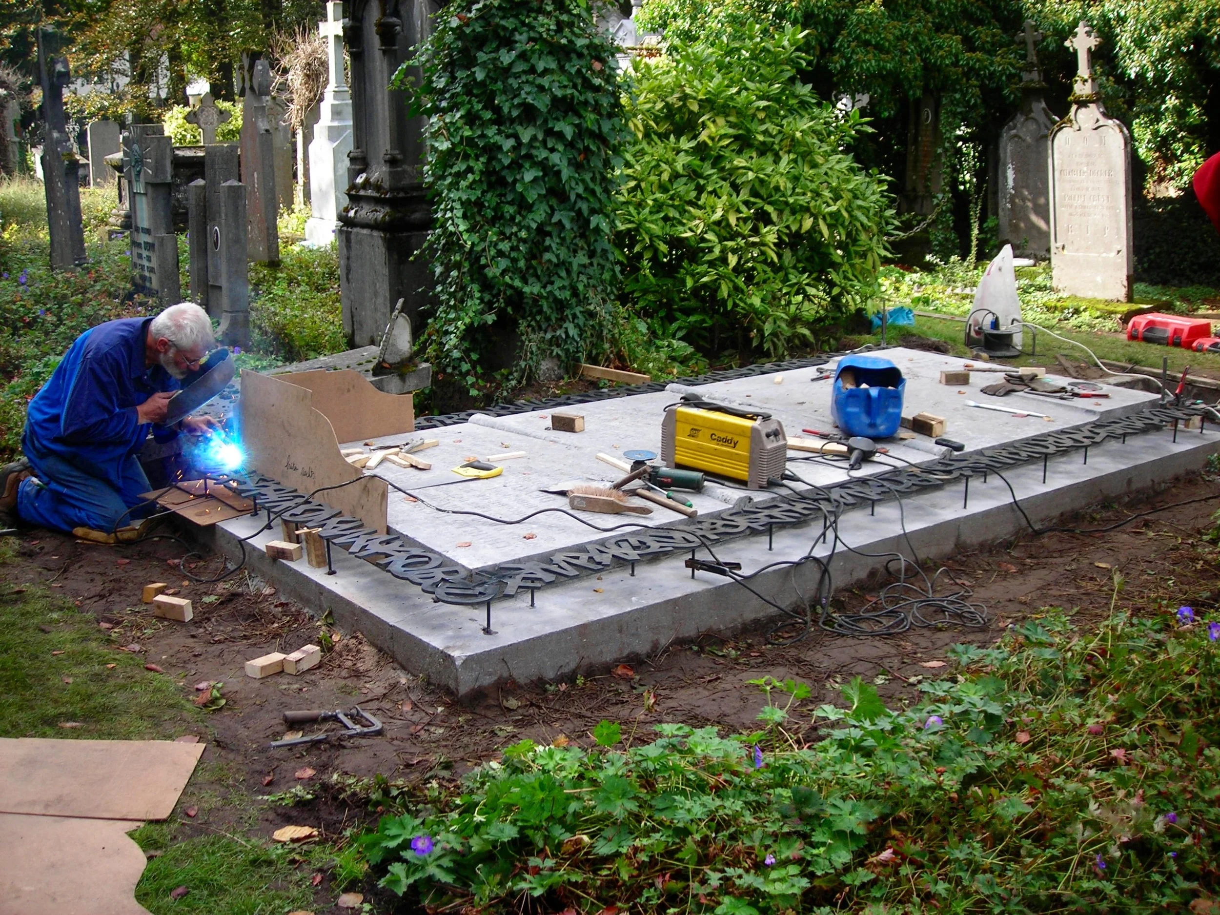 Plaatsing letterkader