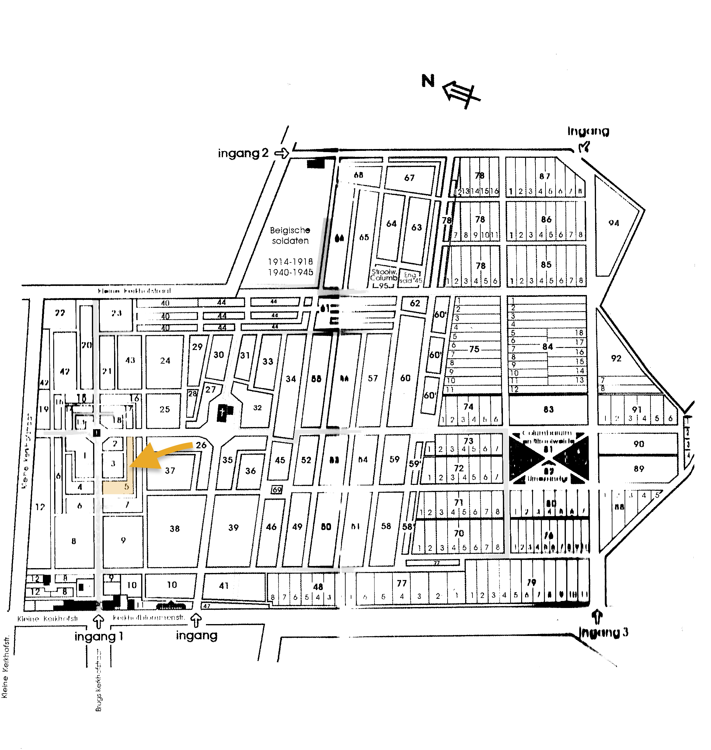 &nbsp;Stedelijke Begraafplaats Brugge, blok 5, graf nr. 42&nbsp;